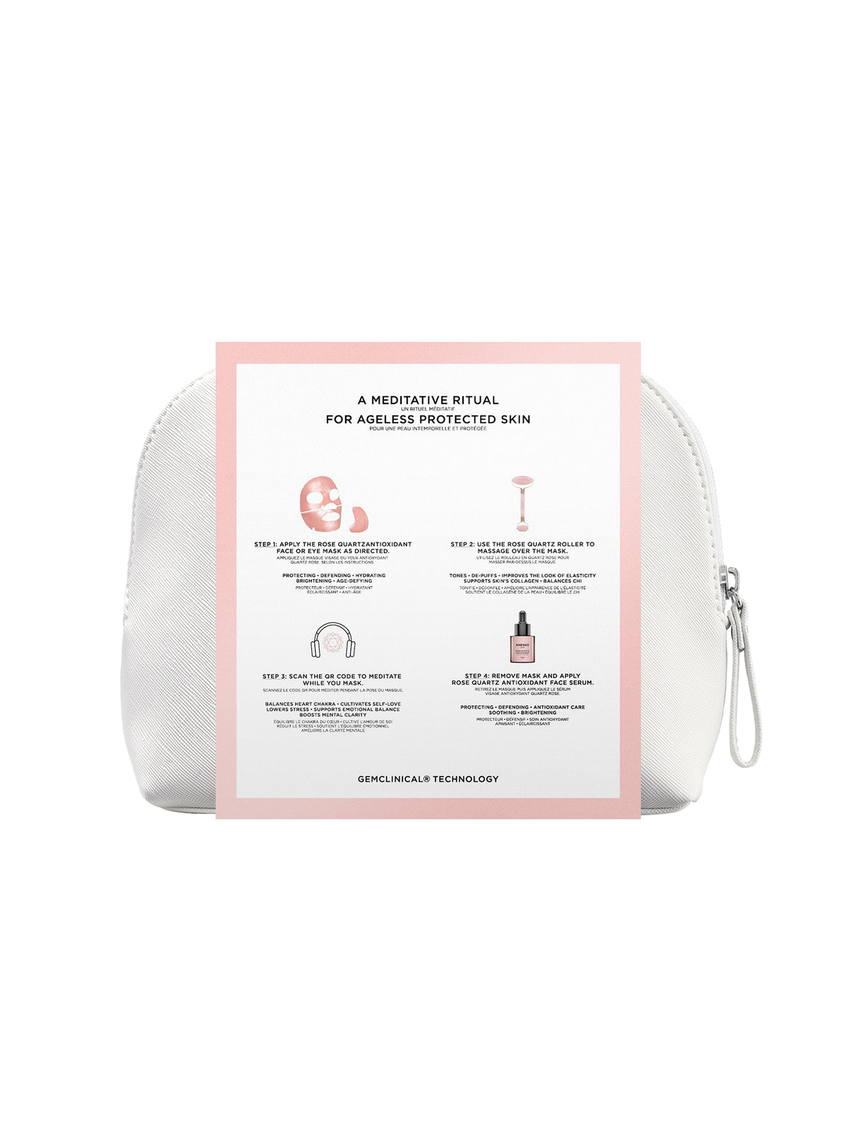 Rose Quartz Antioxidant Protecting Facial Set